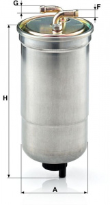 Palivový filtr MANN WK853/16 (MF WK853/16) - HONDA