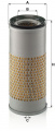 Vzduchový filtr MANN  C14160X