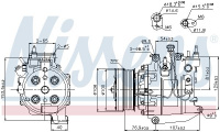 Kompresor klimatizace NISSENS 89247 Kompresor klimatizace NISSENS 89247