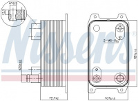 Chladič oleje automatické převodovky NISSENS 90941 Chladič oleje automatické převodovky NISSENS 90941