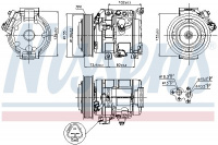 Kompresor klimatizace NISSENS 89250 Kompresor klimatizace NISSENS 89250