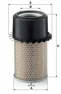 Vzduchový filtr MANN C16210 (MF C16210) - INTERNATIONAL HARV.