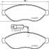 Sada brzdových destiček BREMBO P61090 -nahrazeno P23143 Sada brzdových destiček BREMBO P61090 -nahrazeno P23143