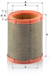 Vzduchový filtr MANN C1460 (MF C1460) - CITROËN, PEUGEOT