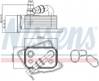 Chladič motorového oleje NISSENS 90688