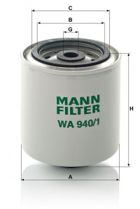Filtr chladiva MANN MF WA940/1 Filtr chladiva MANN MF WA940/1