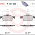 Sada brzdových destiček BREMBO P59042X
