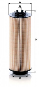 Palivový filtr MANN PU966/2X (MF PU966/2X) - BOVA, DAF, GINAF