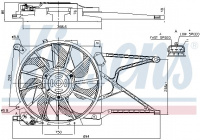 Ventilátor chladiče NISSENS 85188