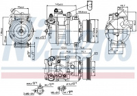 Kompresor klimatizace NISSENS 89073 Kompresor klimatizace NISSENS 89073