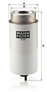 Palivový filtr MANN MF WK8168 Palivový filtr MANN MF WK8168