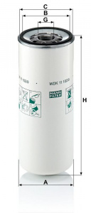 Palivový filtr MANN WDK11102/9 (MF WDK11102/9) - RENAULT TRUCKS, VOLVO