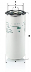Palivový filtr MANN WDK13145 (MF WDK13145)