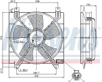 Ventilátor chladiče NISSENS 85353
