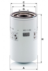 Hydraulický filtr MANN MF WD11002 Hydraulický filtr MANN MF WD11002