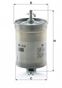 Palivový filtr MANN MF WK818