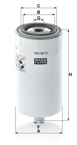 Palivový filtr MANN WK9010 (MF WK9010) Palivový filtr MANN WK9010 (MF WK9010)