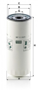 Olejový filtr MANN WP 11 102/3 (MF WP11102/3)