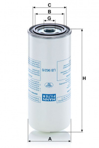 Filtr vzduchový kompresor MANN MF LB962/6