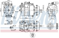 Kompresor klimatizace NISSENS 890637