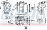 Kompresor klimatizace NISSENS 890637
