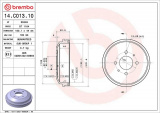 Brzdový buben BREMBO 14.C013.10