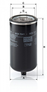Palivový filtr MANN WDK724/1 (MF WDK724/1) - MAN