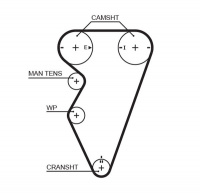 Rozvodový řemen GATES (GT 5416XS) - LAND ROVER, ROVER