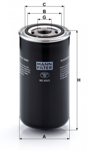 Hydraulický filtr MANN WD950/3 (MF WD950/3) Hydraulický filtr MANN WD950/3 (MF WD950/3)