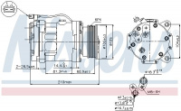 Kompresor klimatizace NISSENS 89088
