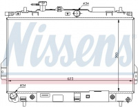 Chladič motoru NISSENS 67480 Chladič motoru NISSENS 67480