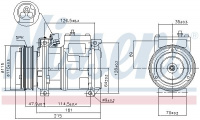 Kompresor klimatizace NISSENS 89093