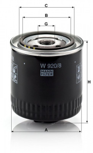 Olejový filtr MANN W920/8 (MF W920/8)