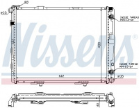 Chladič motoru NISSENS 62679A Chladič motoru NISSENS 62679A