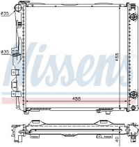 Chladič motoru NISSENS 62682A Chladič motoru NISSENS 62682A