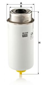 Palivový filtr MANN WK8158 (MF WK8158) - FORD
