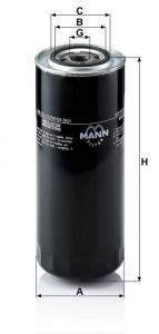 Palivový filtr MANN WK11102/5 (MF WK11102/5)