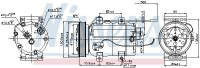 Kompresor klimatizace NISSENS 89101