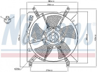 Ventilátor chladiče NISSENS 85238 Ventilátor chladiče NISSENS 85238