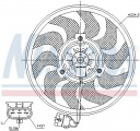 Ventilátor chladiče NISSENS 85755