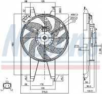 Ventilátor chladiče NISSENS 85767