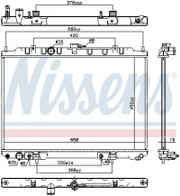 Chladič motoru NISSENS 68799 Chladič motoru NISSENS 68799