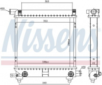 Chladič motoru NISSENS 62550 Chladič motoru NISSENS 62550