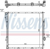 Chladič motoru NISSENS 60789A Chladič motoru NISSENS 60789A