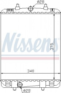 Chladič motoru NISSENS 64687 Chladič motoru NISSENS 64687