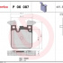 Sada brzdových destiček BREMBO P06087X - BMW