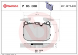 Sada brzdových destiček BREMBO P06088 - BMW