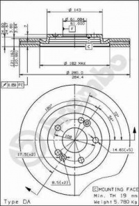 Brzdový kotouč BREMBO 09.4626.10 - RENAULT Brzdový kotouč BREMBO 09.4626.10 - RENAULT