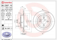 Brzdový kotouč BREMBO 08.C307.11