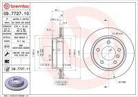 Brzdový kotouč BREMBO 09.7727.11